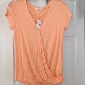 Maurices criss cross front shirt